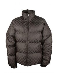 MISBHV - Quilted Down Jacket With Monogrammed Logo - Lyst