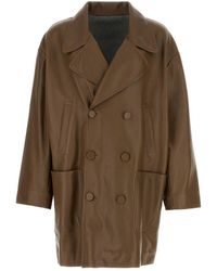 Fendi - Nappa Leather Coat - Lyst