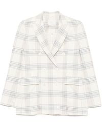 Circolo 1901 - Cotton Double Breasted Jacke - Lyst