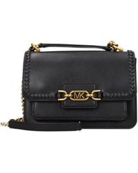 Michael Kors - Borse A Spalla Heather Lg Donna Pelle Nero - Lyst
