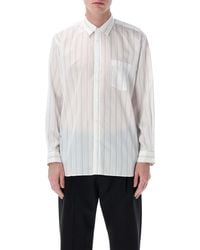 Comme des Garçons - Striped Cupro Shirt - Lyst