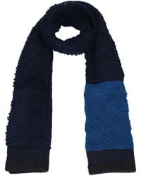 Bottega Veneta - Sciarpe Donna Lana Blu/Blu Scuro - Lyst
