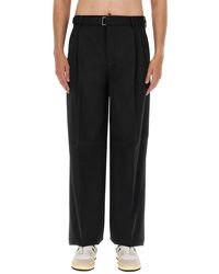 Lanvin - Tailored Wool Wide Leg Pants - Lyst