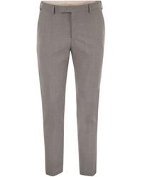 PT Torino - Dieci Stretch Virgin Wool Trousers - Lyst