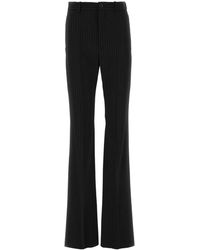 Balenciaga - Embroidered Stretch Wool Pant - Lyst