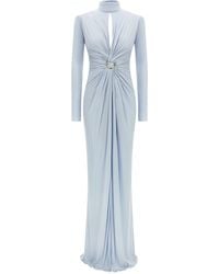 Elisabetta Franchi - 'rode Loper' Lange Jurk - Lyst