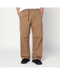 DARKPARK - Tobacco Coloured Jordan Wide Leg Trousers - Lyst