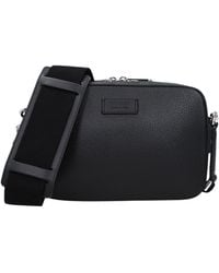 Gucci - Herens Crossbody Tas Leer Zwart/zilver - Lyst