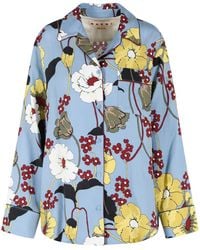Marni - Lichtblauw Viscose Overhemd - Lyst