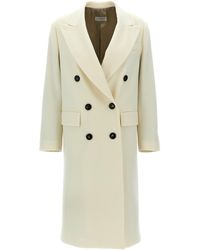 Alberto Biani - Double Breasted Coat - Lyst