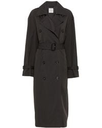 TOTEME - Cotton Blend Trench Coat - Lyst