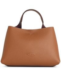 Tod's - Microtas Van Natuurlijk Bruin Leer - Lyst