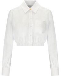 Elisabetta Franchi - Cropped Shirt - Lyst