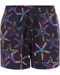 Vilebrequin - Moorise gemusterte Kurzstrandshorts - Lyst