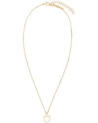 Ferragamo - Salvatore Metal Gancini Necklace - Lyst