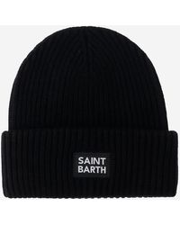 Mc2 Saint Barth - Wool Blend Beanie With Logo - Lyst