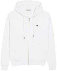 Ami Paris - Hoodie With Contrasted Ami De Coeur - Lyst