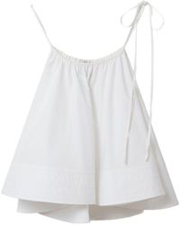 Stella McCartney - Cotton Ruffled Top - Lyst