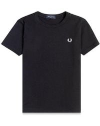 Fred Perry - Crewneck T Shirt - Lyst