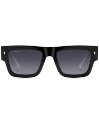 DSquared² - Zonnebril Icoon 0021/s 807 Zwart/grijs Verloop, Unisex - Lyst