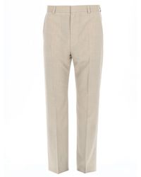 HUGO - Virgin Wool Polyester Trousers - Lyst