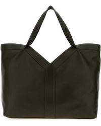 Saint Laurent - Mud Leather Oversize Shopping Bag - Lyst