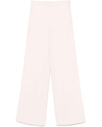 forte_forte - Stretch Cady Crepe Wide Leg Pants Clothing - Lyst