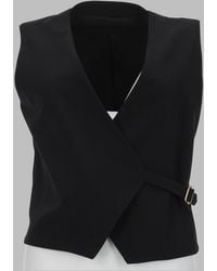 PT Torino - Wool Blend Wrap Vest - Lyst