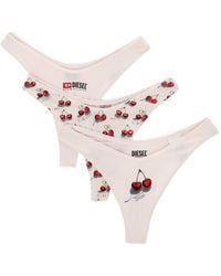 DIESEL - 3-Pack Of "Ufpn-Punchy" Briefs - Lyst