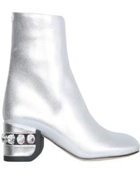 Nicholas Kirkwood - Jj Crystal-Embellished Ankle Boots - Lyst