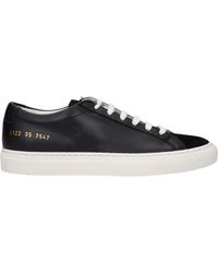 Common Projects - Veel Voorkomende Projecten Sneakers Dames Leer Zwart - Lyst