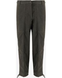 Aspesi - Pantalones de algodón estacionamiento de - Lyst