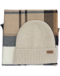 Barbour - "Pendle" Beanie And "Blair" Scarf Set - Lyst