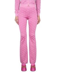 Versace - Jacquard Pants With Greek Print - Lyst