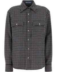 Prada - Regular Embroidered Shirt - Lyst