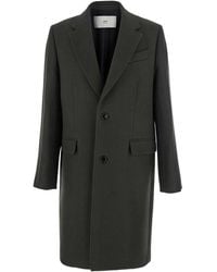Ami Paris - Single-Breasted Coat - Lyst