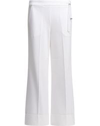 Herno - Casual Cotton Pants Trousers White - Lyst