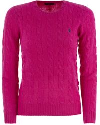 Polo Ralph Lauren - Wool En Cashmere Cable Gesnit Sweater - Lyst