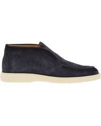 Santoni - Suede Desert Boot - Lyst