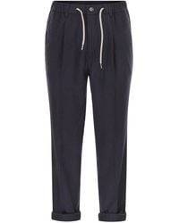 Herno - Cashmere And Silk Trousers - Lyst