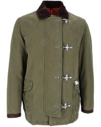 Fay - Washed Casual Jacket With Accents - Lyst