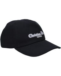 Dior - Cappelli Uomo Cotone Nero - Lyst