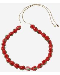 Sorbet Island - Necklace With Strawberry Shaped Glass Beads - Lyst