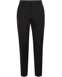 BOSS - Slim-Fit-Hose aus Schurwoll-Serge - Lyst