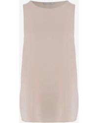 Allude - Stretch Silk Top - Lyst