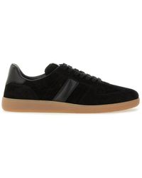 Tom Ford - Leather Sneaker With Logo - Lyst