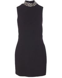 Liu Jo - Mini Dress With Rhinestone Embellishments - Lyst