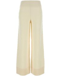 Camilla & Marc - Ivory Wool Blend Ash Wide Leg Pant - Lyst