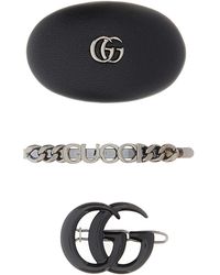 Gucci - Set W Set 3 Leather Mix Clip - Lyst
