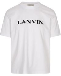 Lanvin - Cotton T Shirt With Logo - Lyst